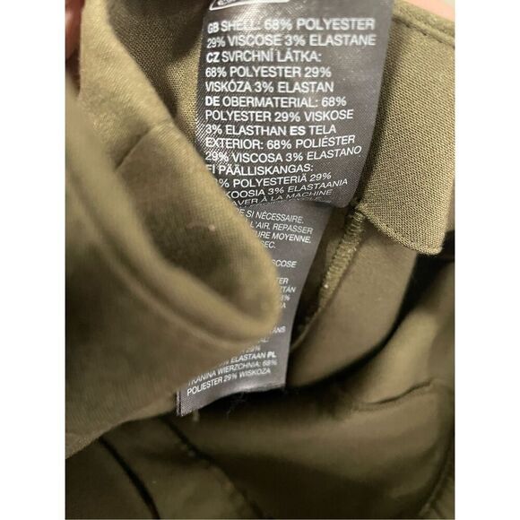 & Other Stories soft flare trousers olive green size US 4 - Picture 4 of 6